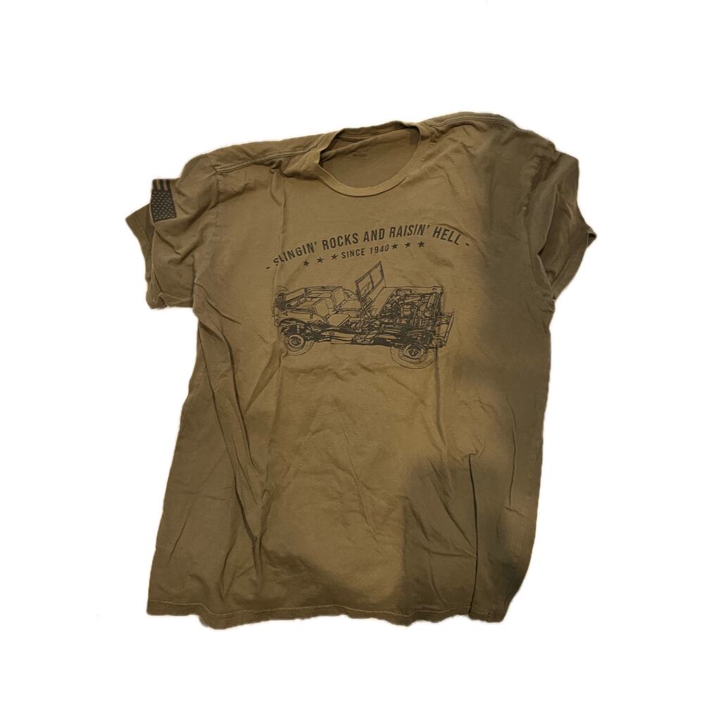 Nine Line Slingin Rocks & Raisin Hell T-Shirt Mens XL